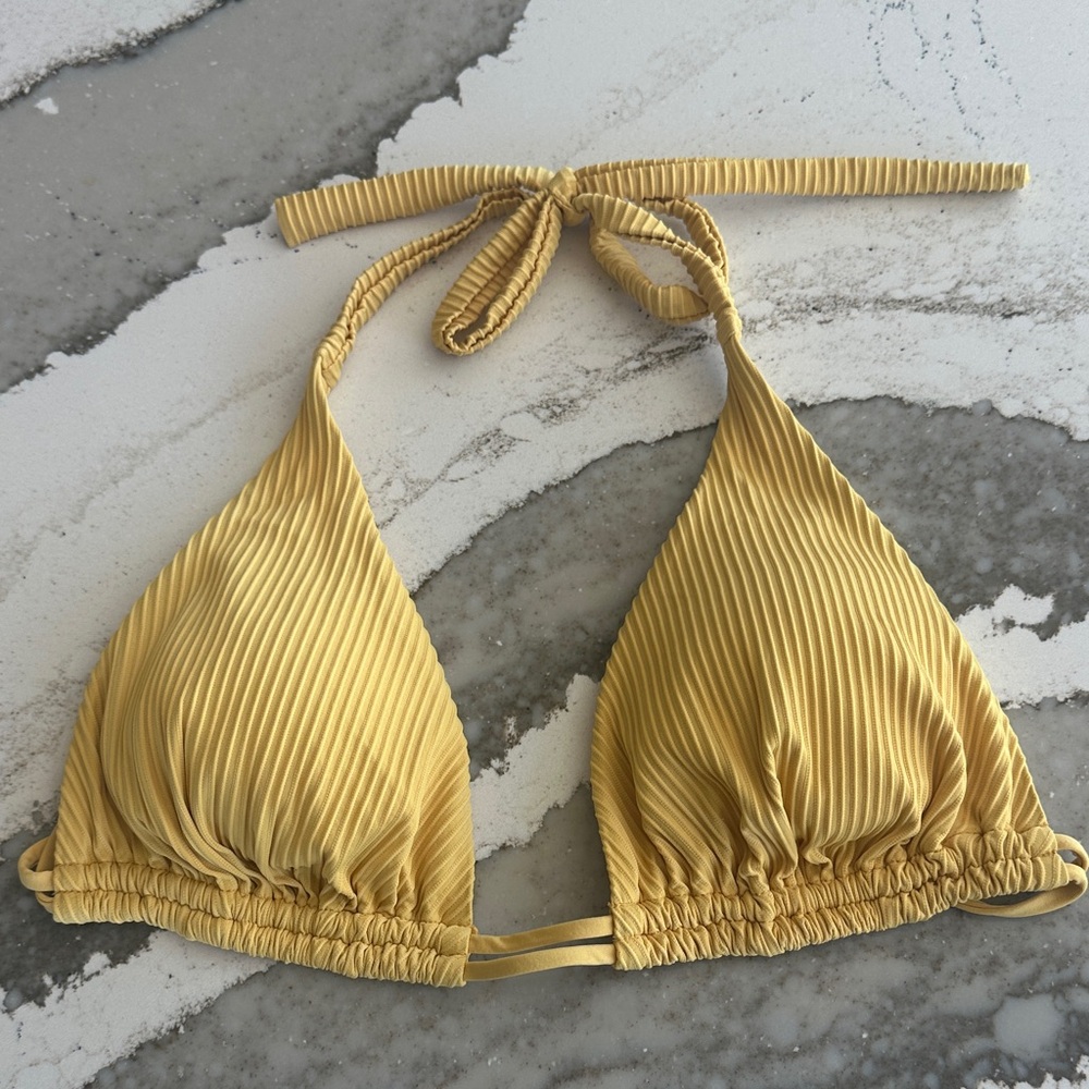 Luli Fama Yellow Bikini Top DD
